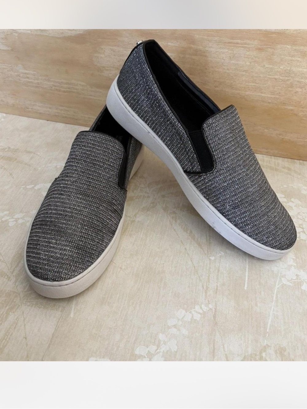 Michael Kors Men's Gray Slip-On Knit Loafers